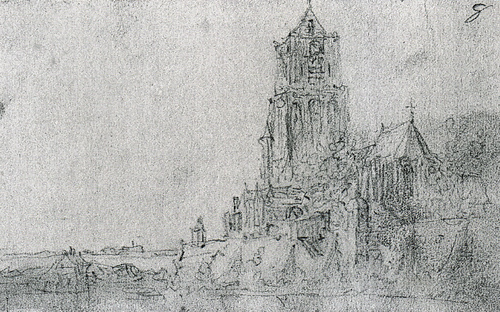 Jan van Goyen - The Grote Kerk in Tiel