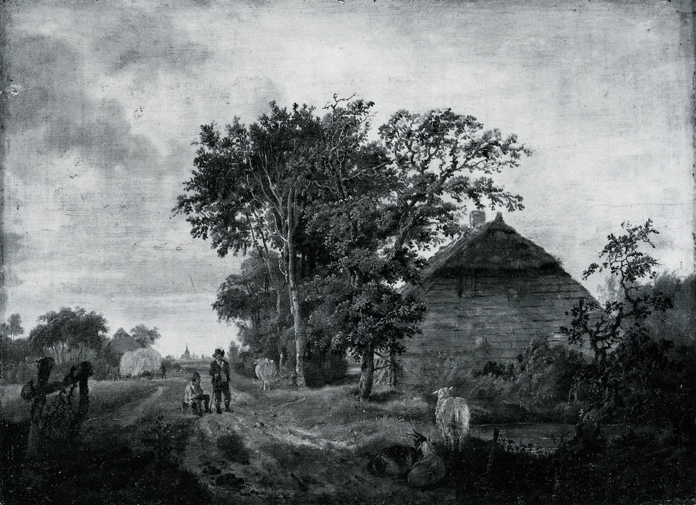 Johannes Cornelis Haccou - A Road by a Cottage