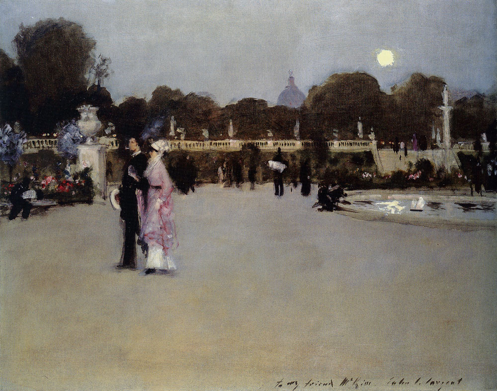 John Singer Sargent - The Luxembourg Gardens at Twilight