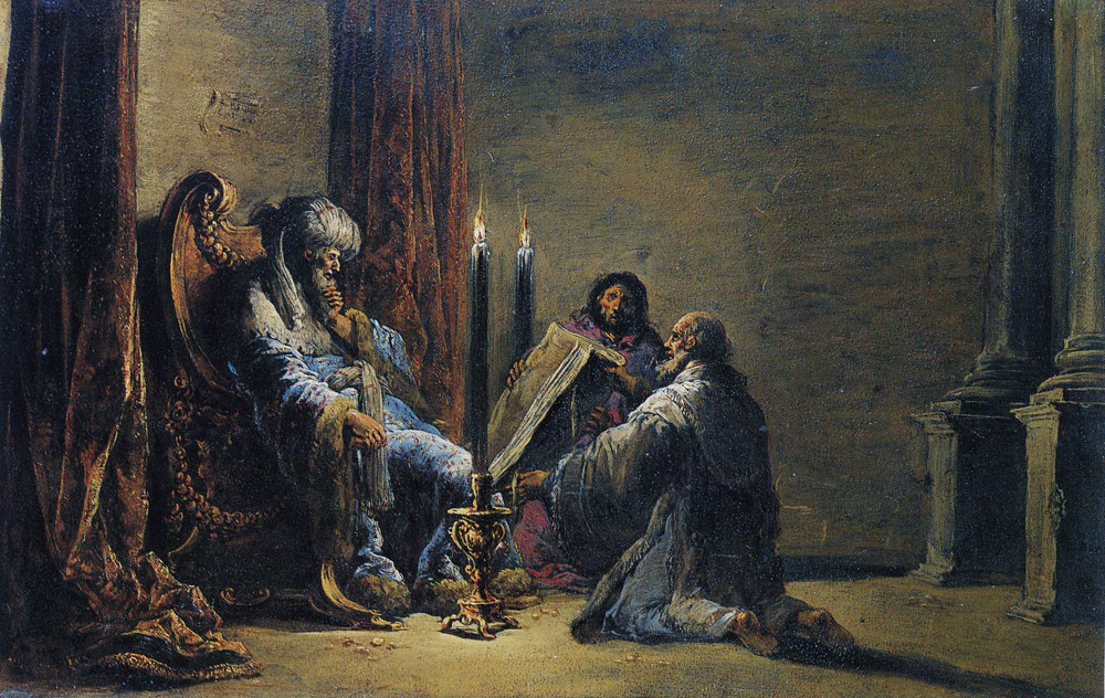 Leonaert Bramer - The Reading of the Law before Josiah