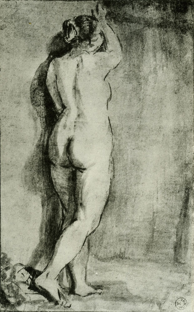 Rembrandt - Female Nude Standing