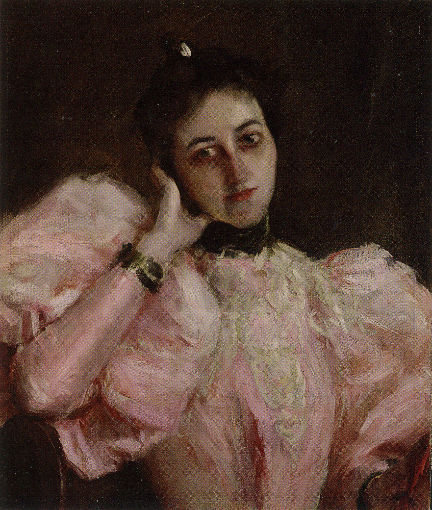 William Merritt Chase - Lady in Pink