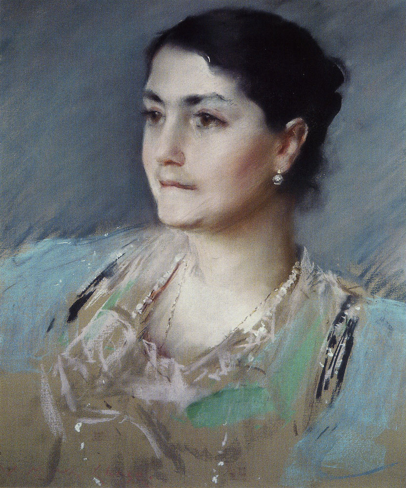 William Merritt Chase - Untitled (Portrait of Mrs. William Chase)