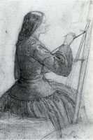 Dante Gabriel Rossetti Elizabeth Siddal, painting