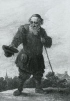 David Teniers the Younger An Old Man Holding his Hat out