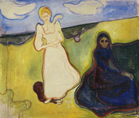Edvard Munch Two Women in a Landscape