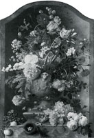 Jan van Huysum Flowers in a Terracotta Vase, and Fruit