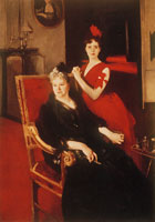 John Singer Sargent Mrs Edward Burckhardt and her Daughter Louise