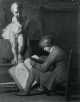 After Wallerant Vaillant - A Boy seated drawing