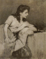 William Merritt Chase Portrait of a Girl