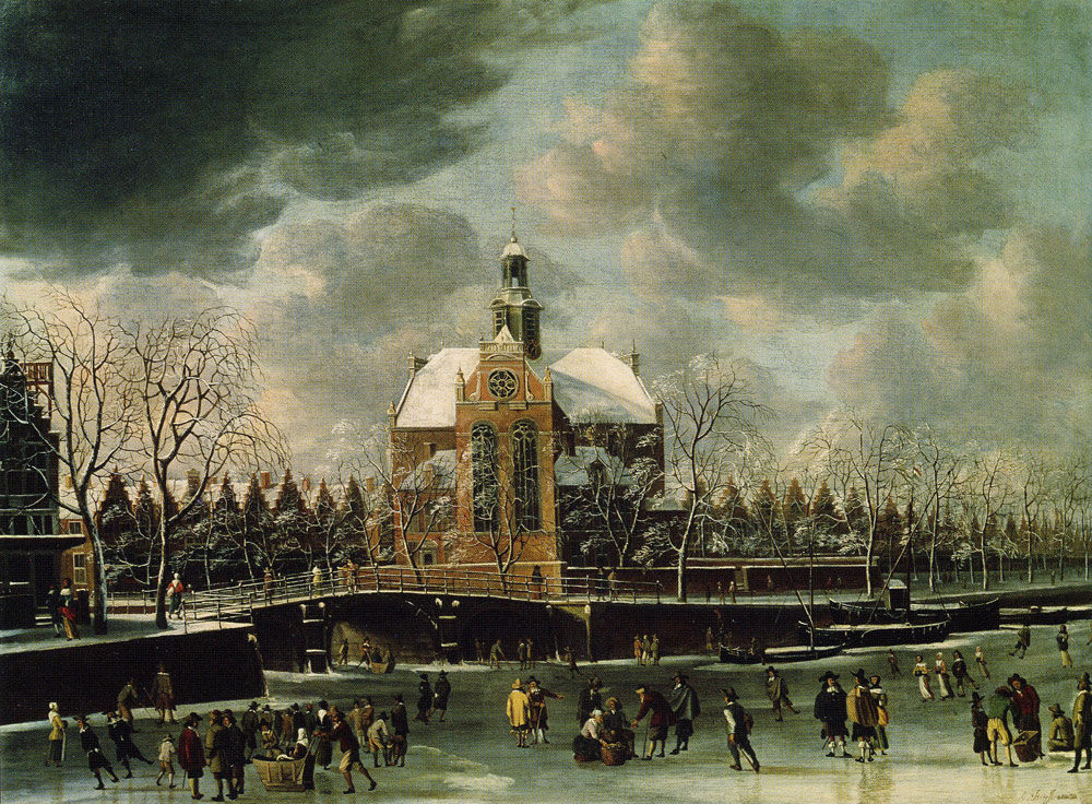 Abraham Beerstraten - The Noorderkerk in Winter