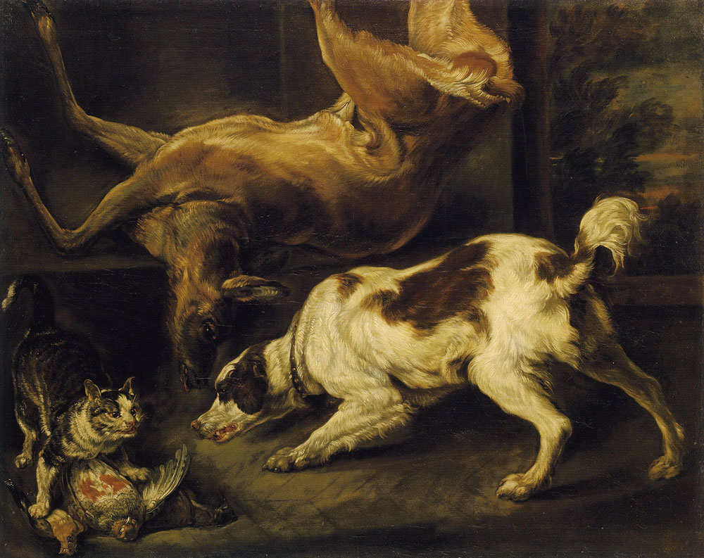 Charles Jervas - Deer, Dog and Cat