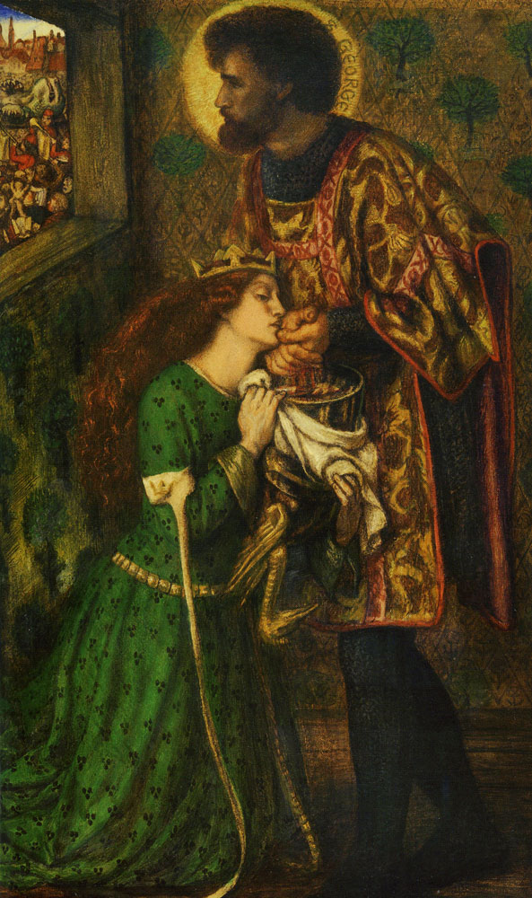 Dante Gabriel Rossetti - St George and Princess Sabra
