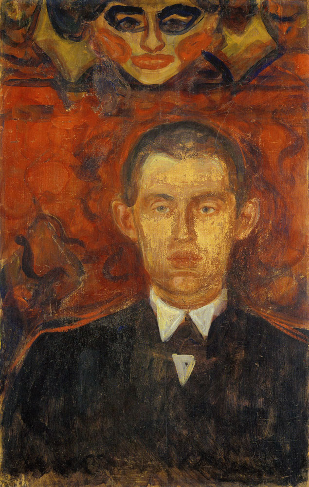 Edvard Munch - Self-Portrait under the Mask of a Woman