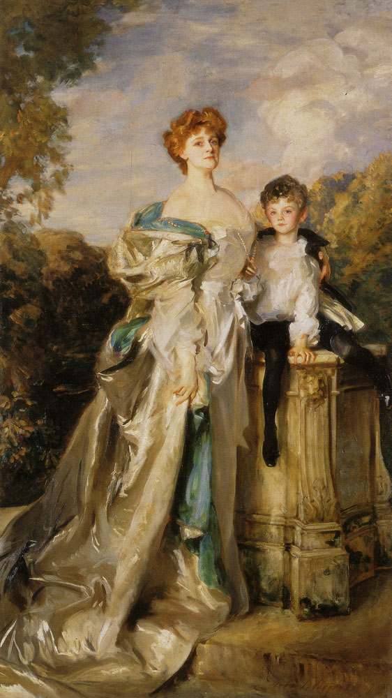 John Singer Sargent - The Countess of Warwick and her Son