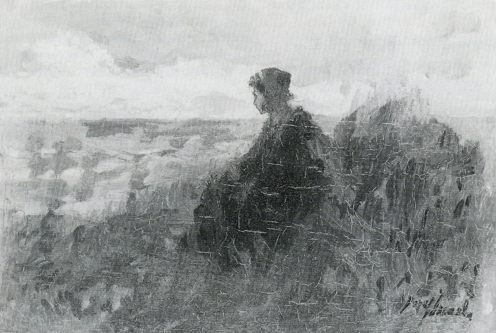 Jozef Israels - Girl on a Dune