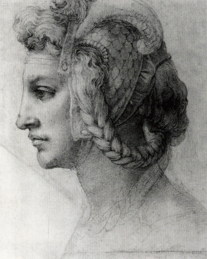 Michelangelo - Ideal Head of a Woman