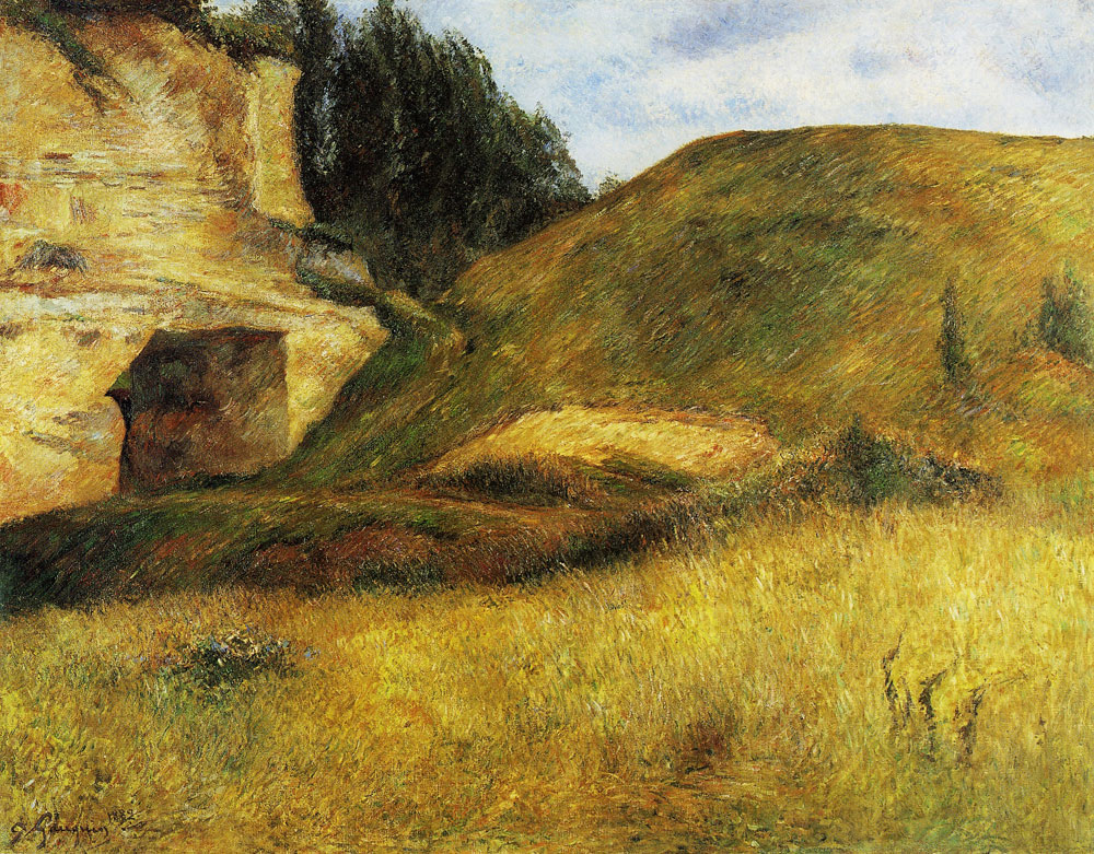Paul Gauguin - Chou Quarry, Hole in the Cliff