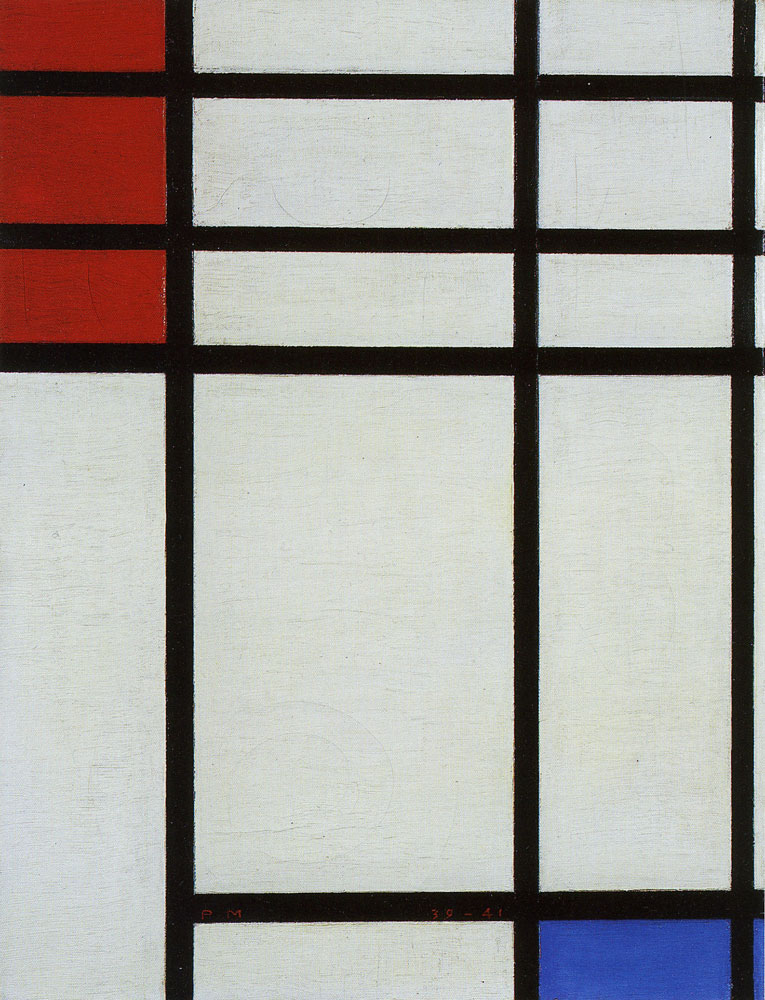 Piet Mondrian - Composition with Red and Blue