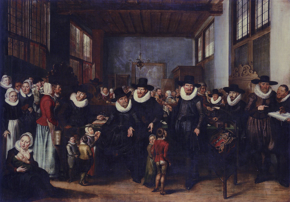 Unknown artist - The Registration of Paupers and Orphans at the Almshouse