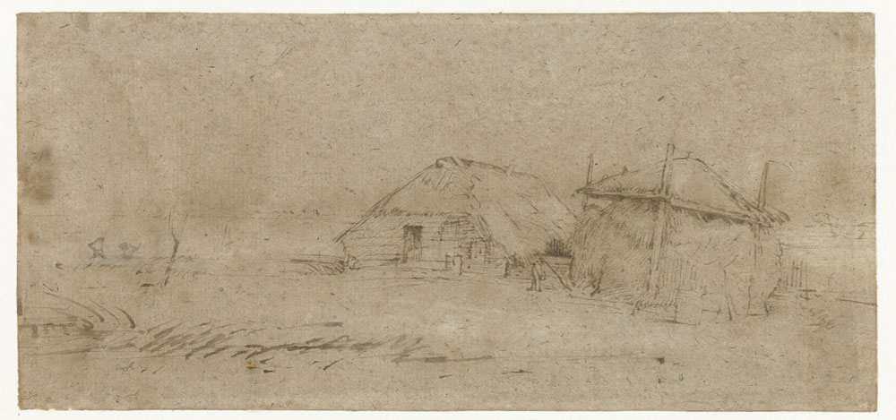 Rembrandt - Landscape with a Cottage