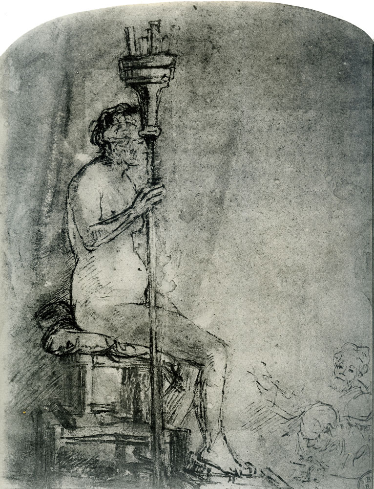 Rembrandt - Nude Female Figure