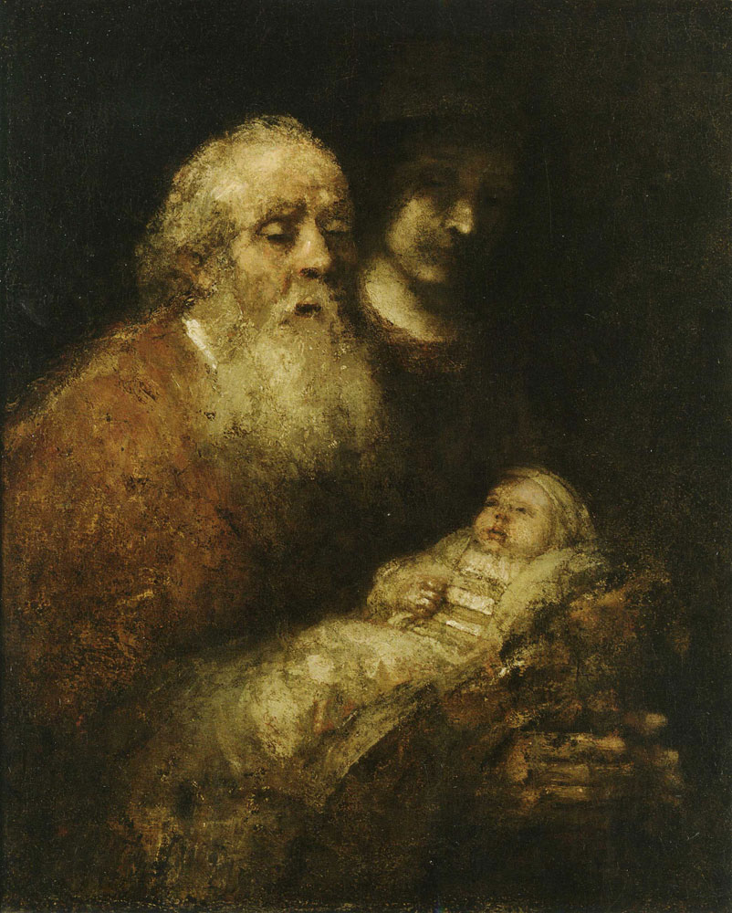 Rembrandt - Simeon's song of praise