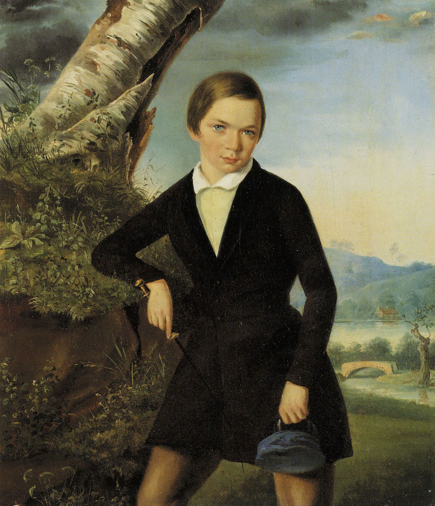 Thomas Witlam Atkinson - Portrait of Alexander Lukich Sokolovsky as a Boy