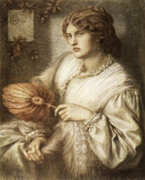 Dante Gabriel Rossetti Woman with a Fan