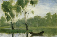 Edvard Munch Small Lake with Boat