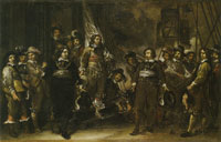 Govert Flinck - Sketch for a Civic Guard group portrait