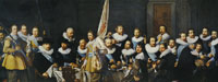Nicolaes Eliasz. Pickenoy Banquet of civic guardsmen from the company of captain Jacob Backer and lieutenant Jacob Rogh