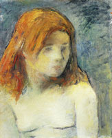 Paul Gauguin Bust of Nude Girl