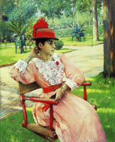 William Merritt Chase Lady Out of Doors