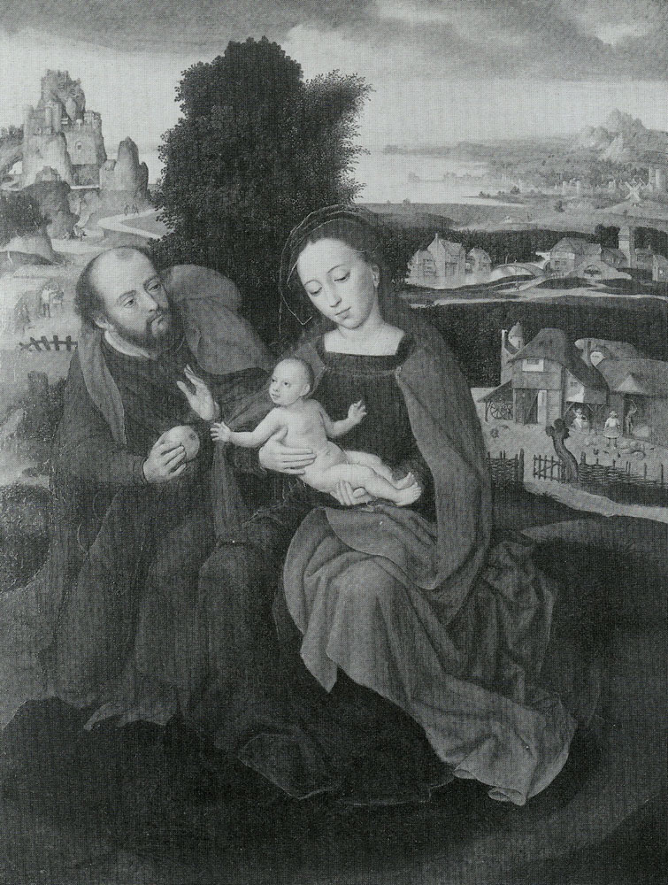 Ambrosius Benson - The Holy Family in a Landscape