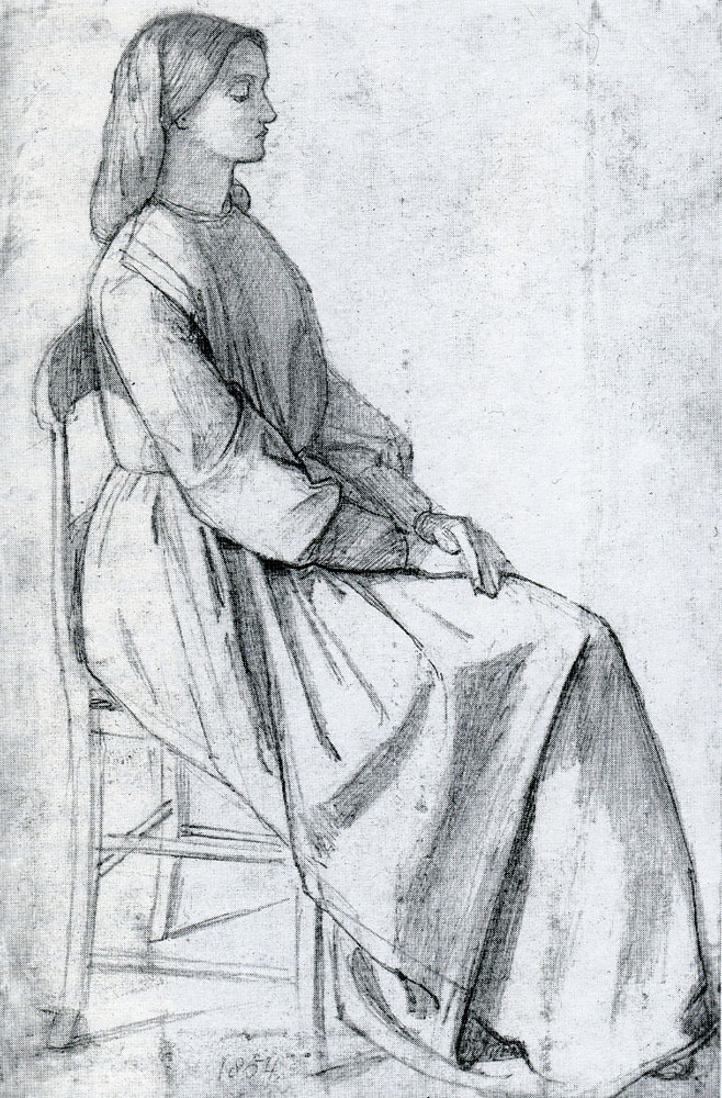Dante Gabriel Rossetti - Elizabeth Siddal, sitting