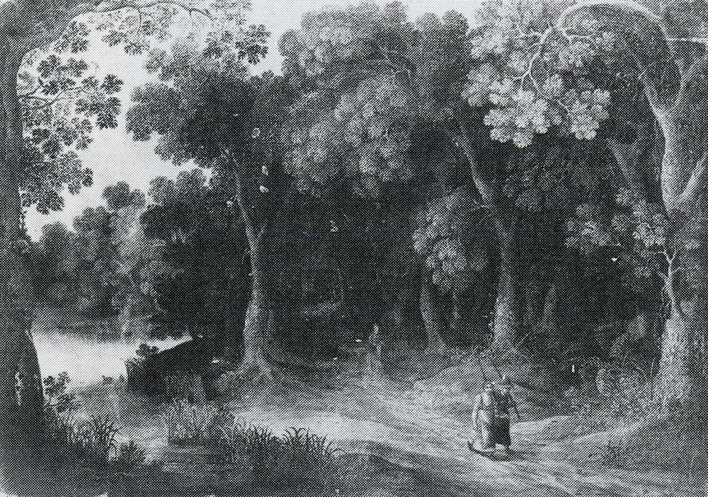 Anonymous Flemish - A Road through a Wood with a Lake