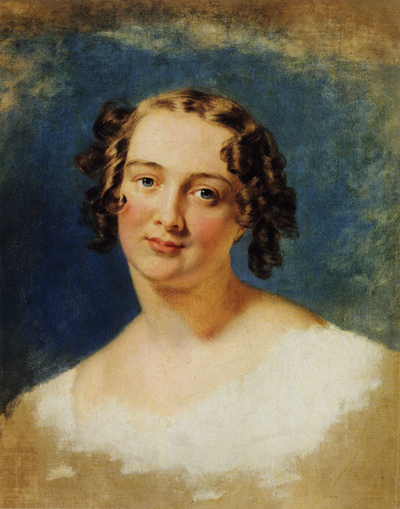 George Dawe - Portrait of a Young Woman, sketch