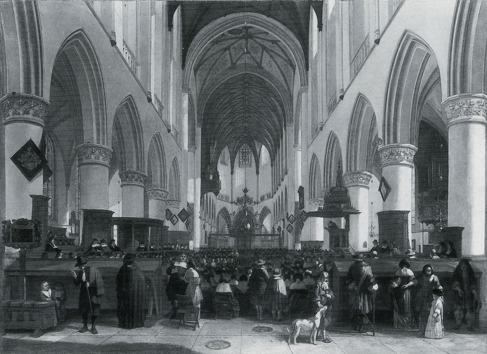 Gerrit Berckheyde - The Interior of the Grote Kerk at Haarlem