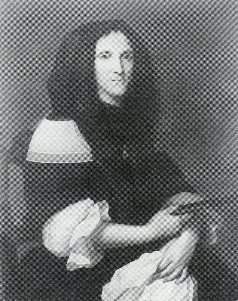 Attributed to Hendrick van Vliet - Portrait of a Lady Wearing a Black Mantilla