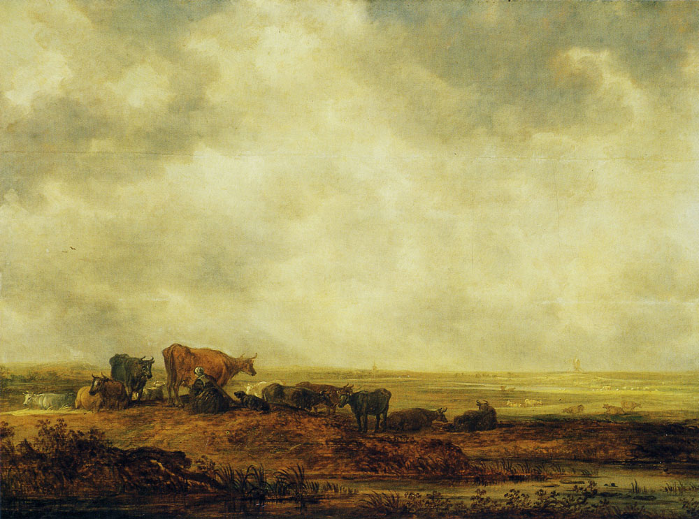 Jan van Goyen - Cows in a landscape