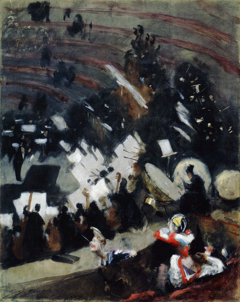 John Singer Sargent - Rehearsal of the Pasdeloup Orchestra at the Cirque d'Hiver