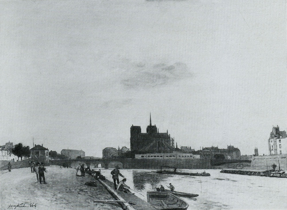 Johan Barthold Jongkind - Notre-Dame seen fromt the Quai de la Tournelle