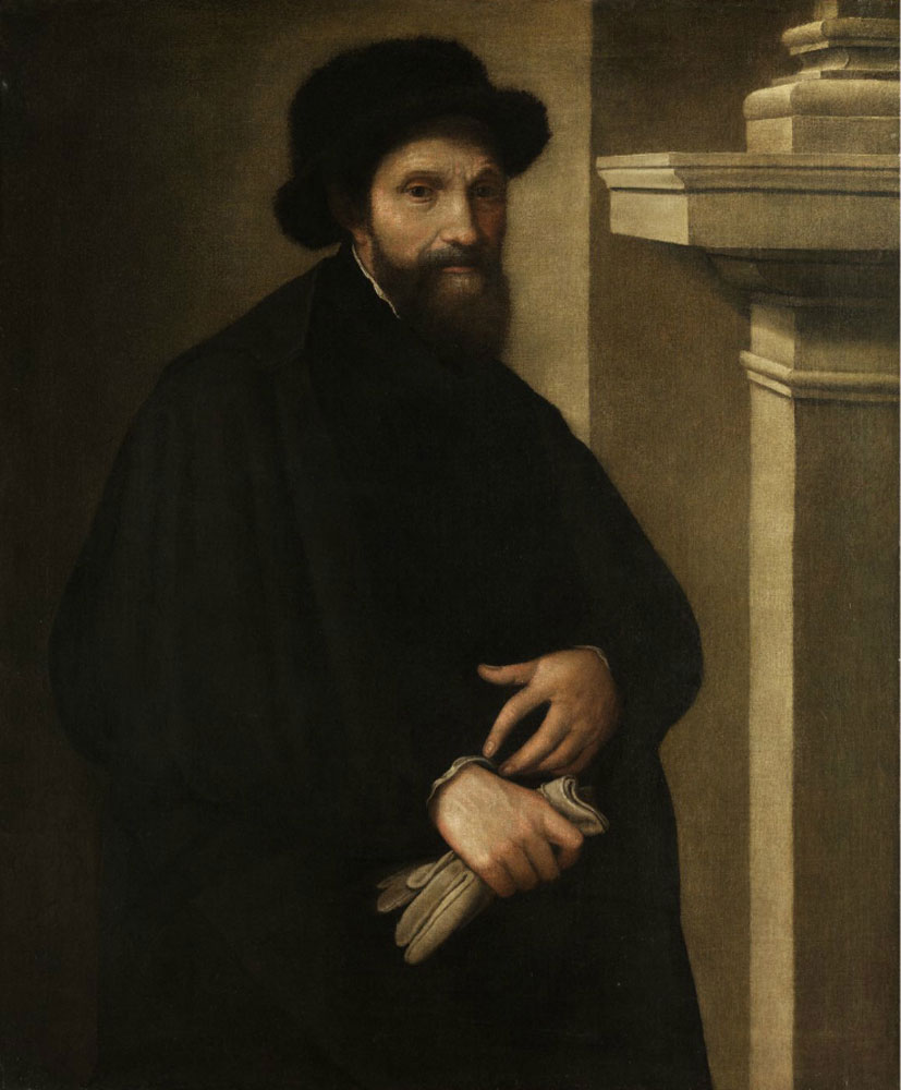 Attributed to Lorenzo Lotto - Portrait of Michaelangelo Buornarotti