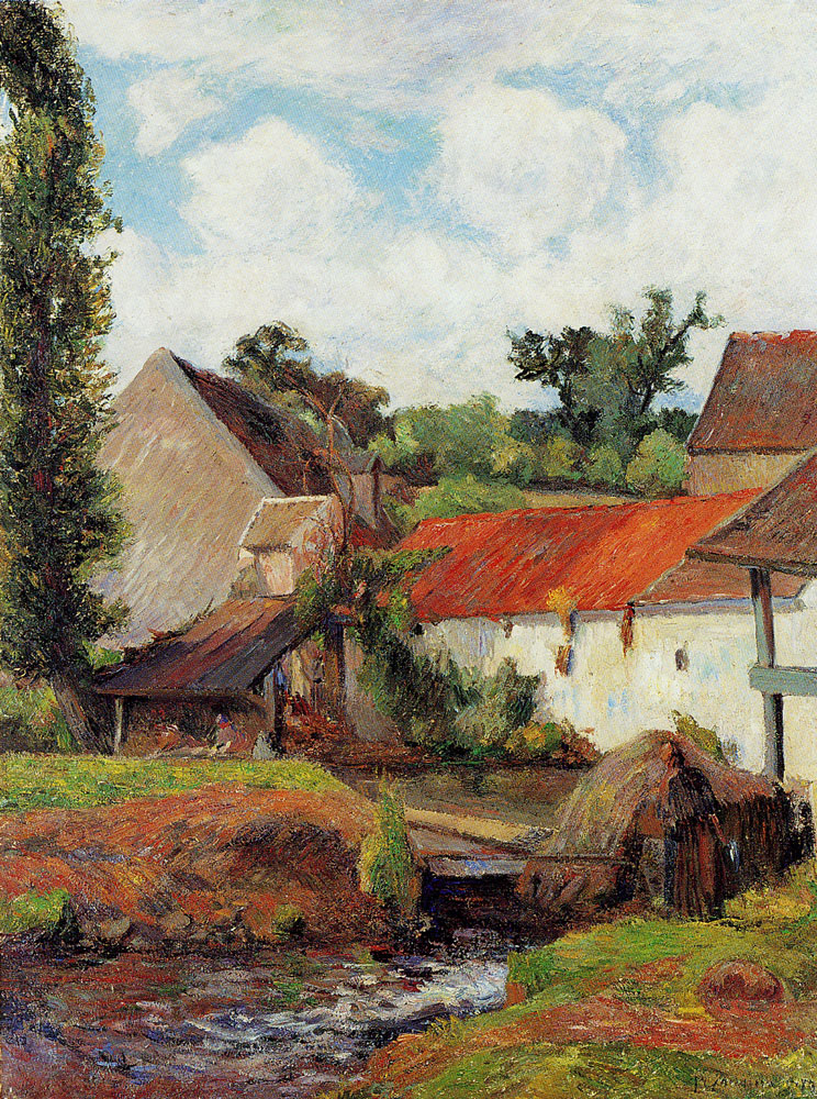 Paul Gauguin - Farm, Washhouse, Osny