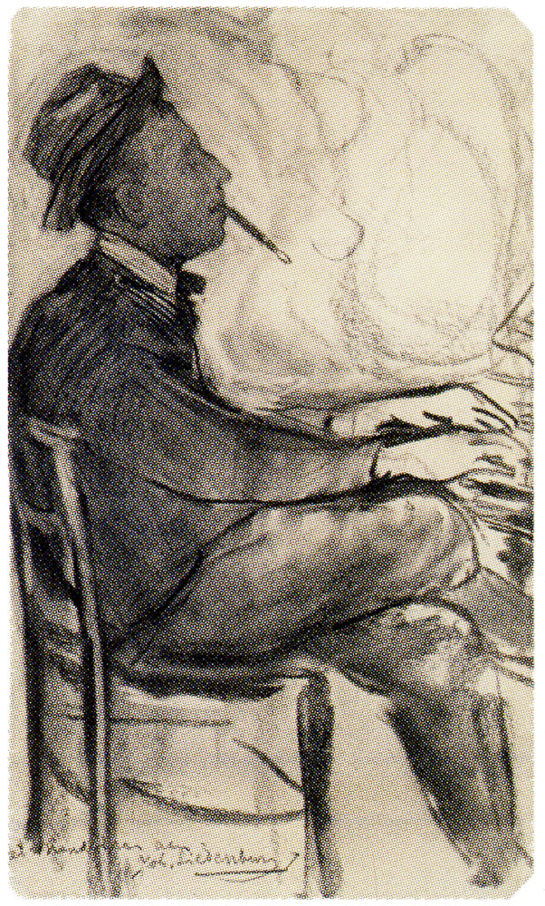 Piet Mondriaan - J. Siedenburg at the Piano