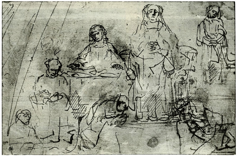 Rembrandt - Study for a Religious Scene