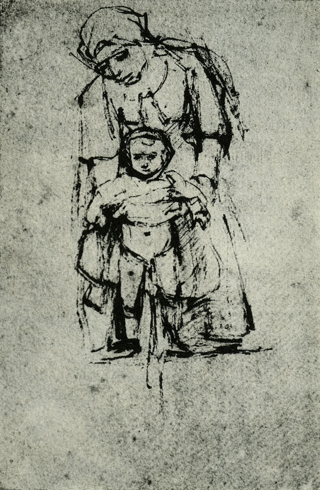 Rembrandt - Woman with a Pissing Child