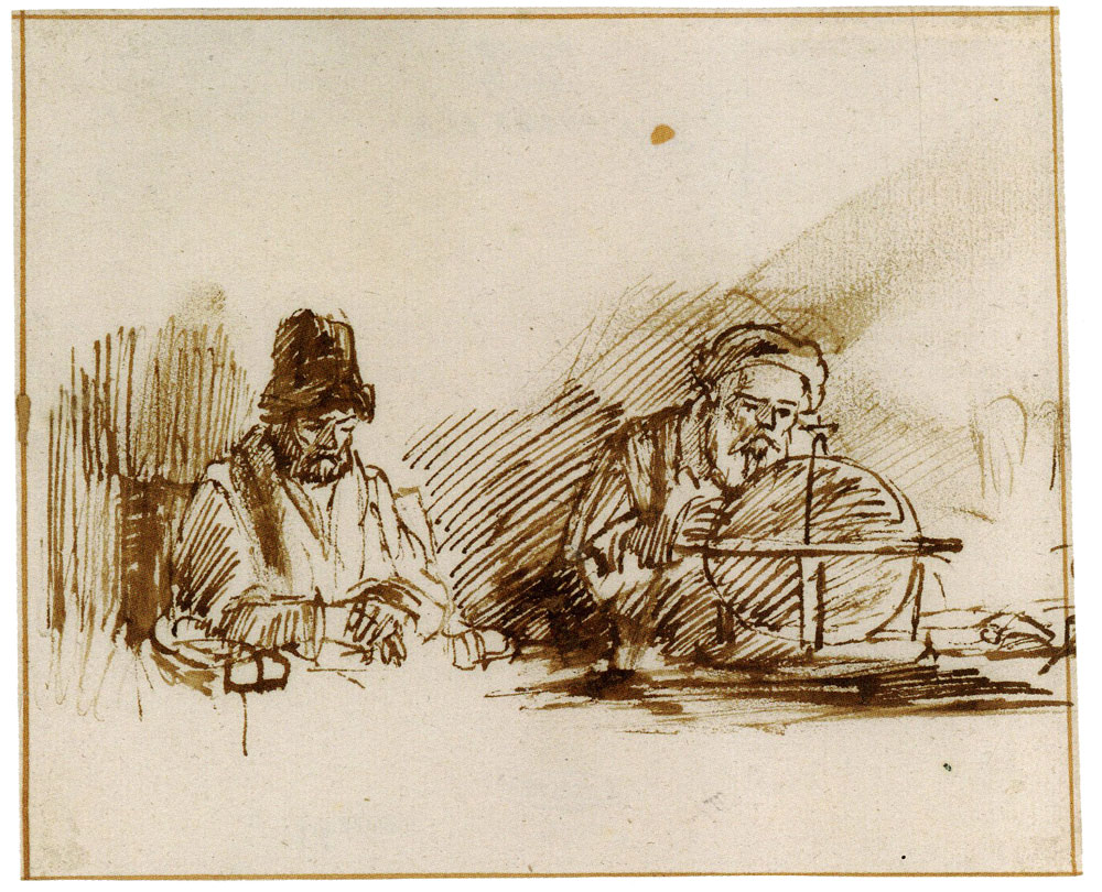 Willem Drost - Two Old Scholars