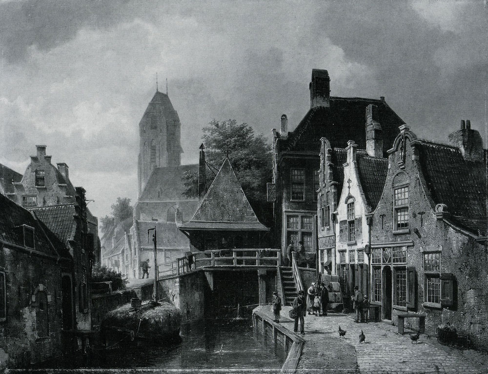 Willem Koekkoek - A View of Oudewater